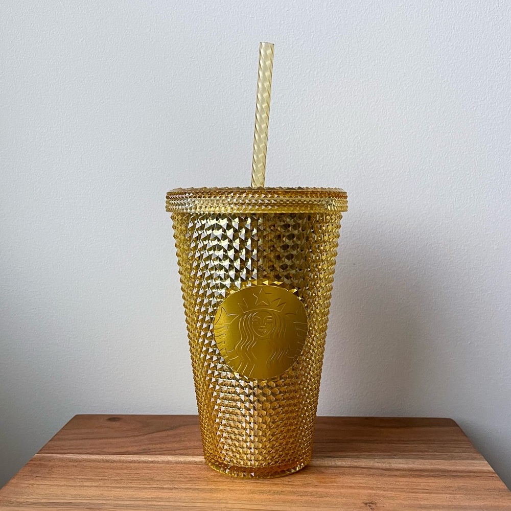 EU Starbucks Gold studded tumbler